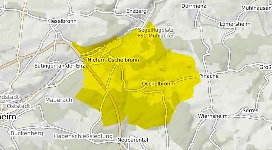 Immobilienpreisekarte Niefern-Öschelbronn